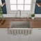 Alfi Brand 30" Biscuit Reversible Smooth / Fluted Sgl Bowl Fireclay Farm Sink AB3018HS-B - alternate 5